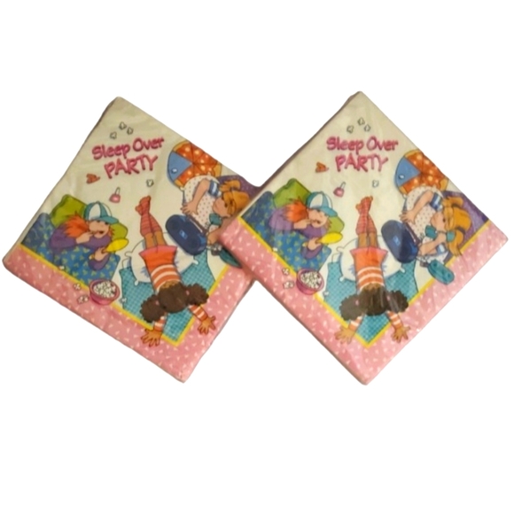 Vintage "Sleep Over Party" Napkins - Picture 1 of 2